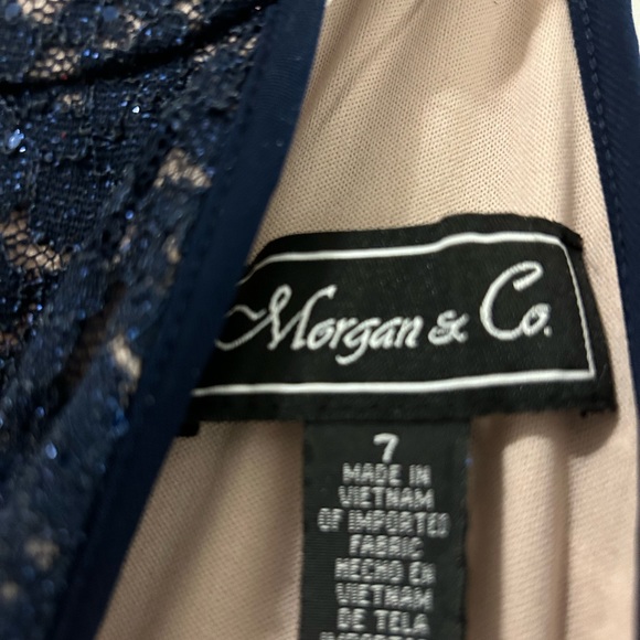 Morgan & Co. navy long dress - Picture 3 of 5